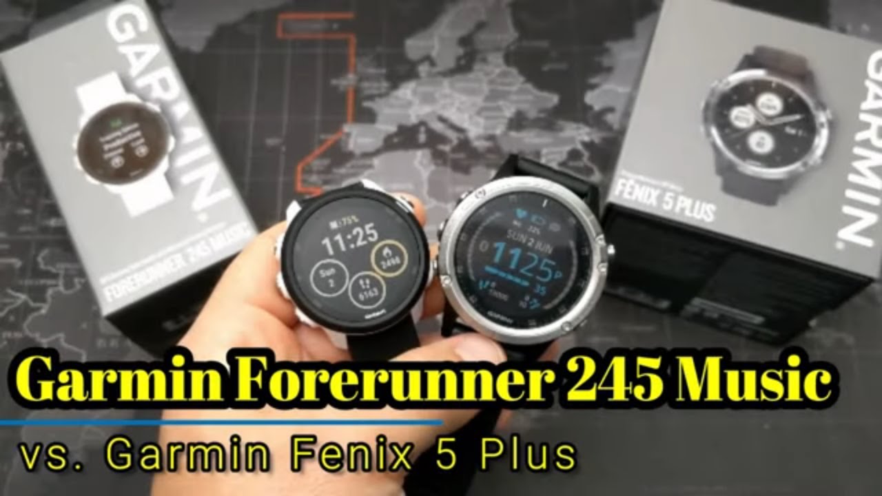 Garmin Forerunner 245 Music vs Garmin 