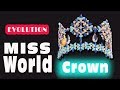 The EVOLUTION of MISS WORLD Crown's History from 1951 to NOW