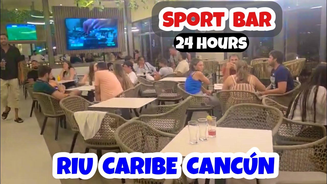 ¿Tienes hambre a las 3am? Sport Bar | RIU CARIBE CANCÚN 