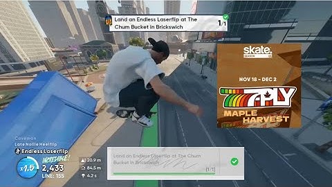 Skate 4 - “Land an Endless Laserflip at The Chum Bucket in Brickswich” Easy