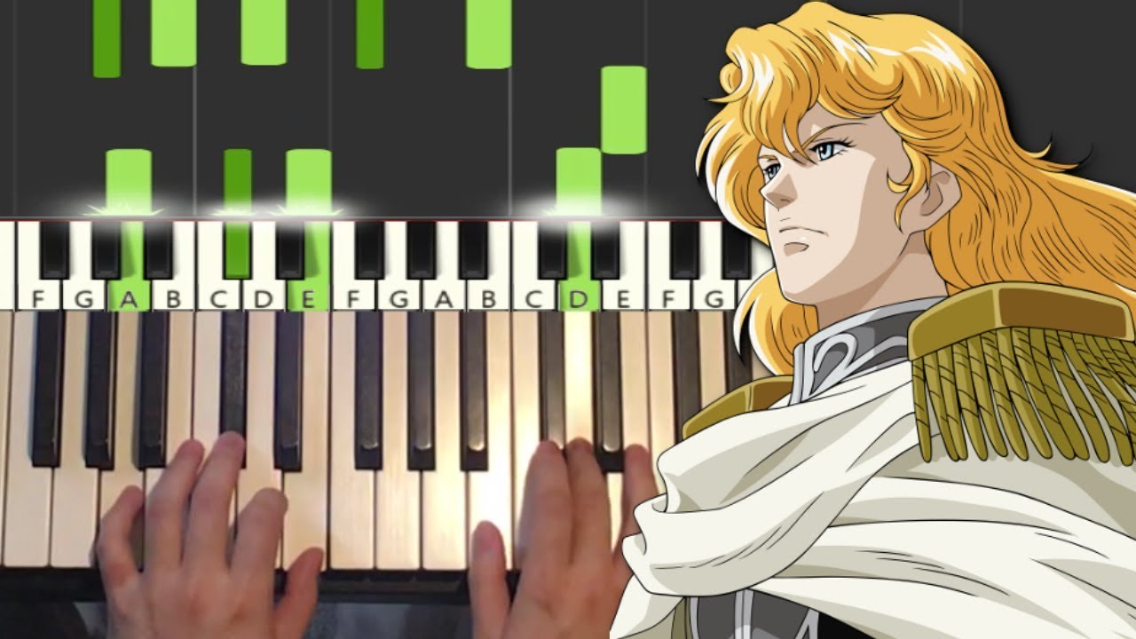 Legend of the Galactic Heroes - 1st Opening (Piano Tutorial Lesson