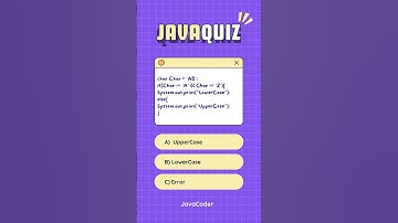JavaQuiz by JavaCoder  #coding #javaprogramming #java #javatutorial