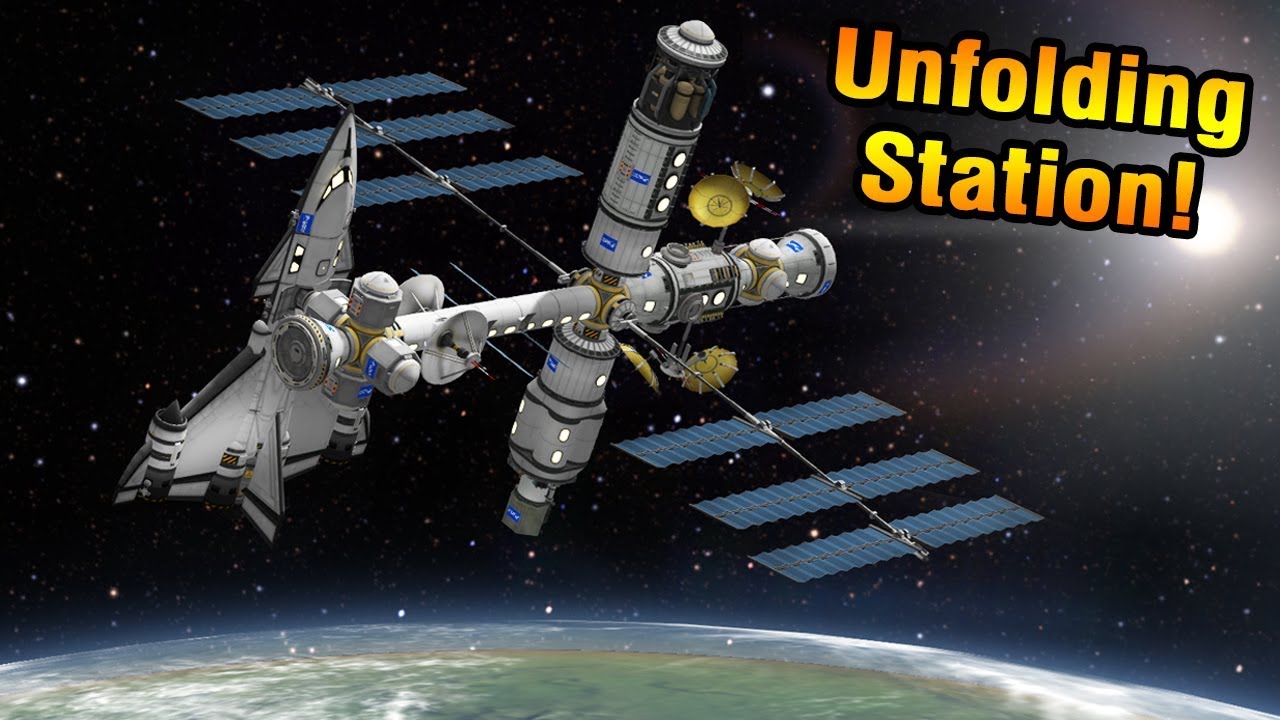 KSP UNFOLDING Robotic SPACE STATION! YouTube