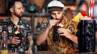 Retro Tiki Revival: Diamond Head Mug Remake!
A recreation of the Hilton Hawaiian Villages Diamond Head tiki mug! Harry Yee created some of the most iconic cocktails in the 1950s tiki/ tropical space (the Blue Hawaii, the Tapa Punch) but how does his Diamond Head cocktail stand up to those drinks? We are joined once more by Gregorio of the Kontigo Tiki Bar to take a look at his newest tribute mug.
To make the Diamond Head:
1oz Gin
1/2oz Apricot Brandy
Add pebble ice to the top of a Diamond Head mug and fill the rest of the way with PINEAPPLE JUICE.
Garnish with a cherry skewered to a fresh pineapple wedge and a cherry.
THANK YOU to our main sponsor, Tiki Farm, for their continued support.
Go to TikiFarm.com to see what new stuff theyve been working on!
VISIT Tiki Farm on IG @tikifarm
GET the mug: http://etsy.com/shop/TheKonTigoTikiBar
FOLLOW the Kontigo tiki bar on IG: @kontigotikibar
BUY Breezeway glassware and swizzles here: https://bit.ly/breezeway_store
BUY straws from Surfside Sips (ENTER coupon code BREEZEWAY): https://bit.ly/SurfsideSips
BUY bar tools from A Bar Above (ENTER coupon code BREEZEWAY):
https://bit.ly/aBarAbove
JOIN our PATREON account: https://bit.ly/breezewaycocktailhour
SUBSCRIBE to our channel!
/ thehulagirls
Follow Spike on IG @thehulagirls
WORK with Spike on a brand deal: info@spikeandthecamera.com
Theme music by the Black Flamingos, courtesy of Hi-Tide Recordings
http://hitideshop.com
CLICK this or your drinks will be horrible forever: https://www.youtube.com/@BreezewayCocktailHour?sub_confirmation=1 Retro Tiki Revival: Diamond Head Mug Remake!