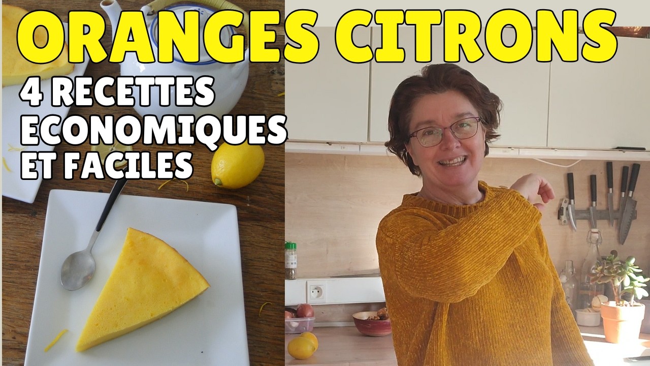 💕  4 recettes économiques de gâteaux avec de l’orange 🍊ou du citron 🍋recette facile et rapide extra