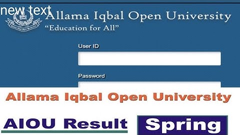 Aiou result spring 2022 Matric FA