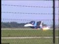 Russian Knights, Su-27 landing without gear SIAD 1997