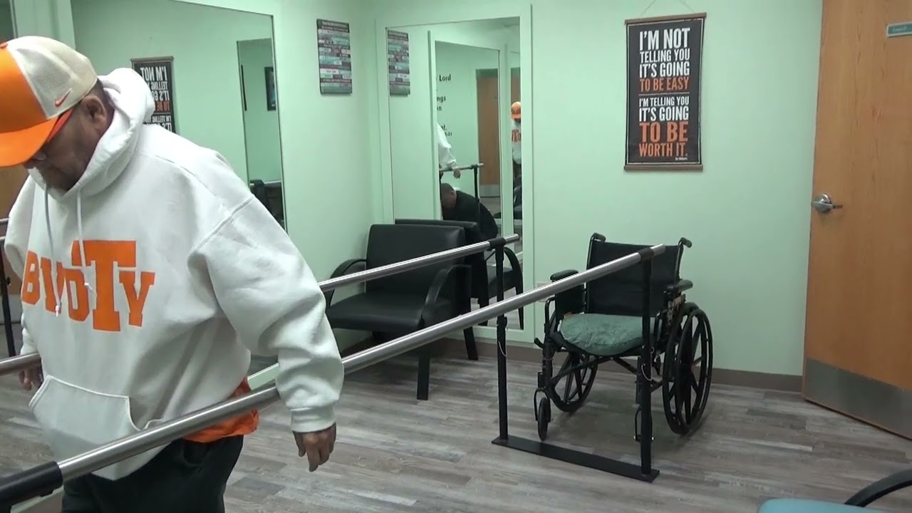 Walking with my new prosthetic