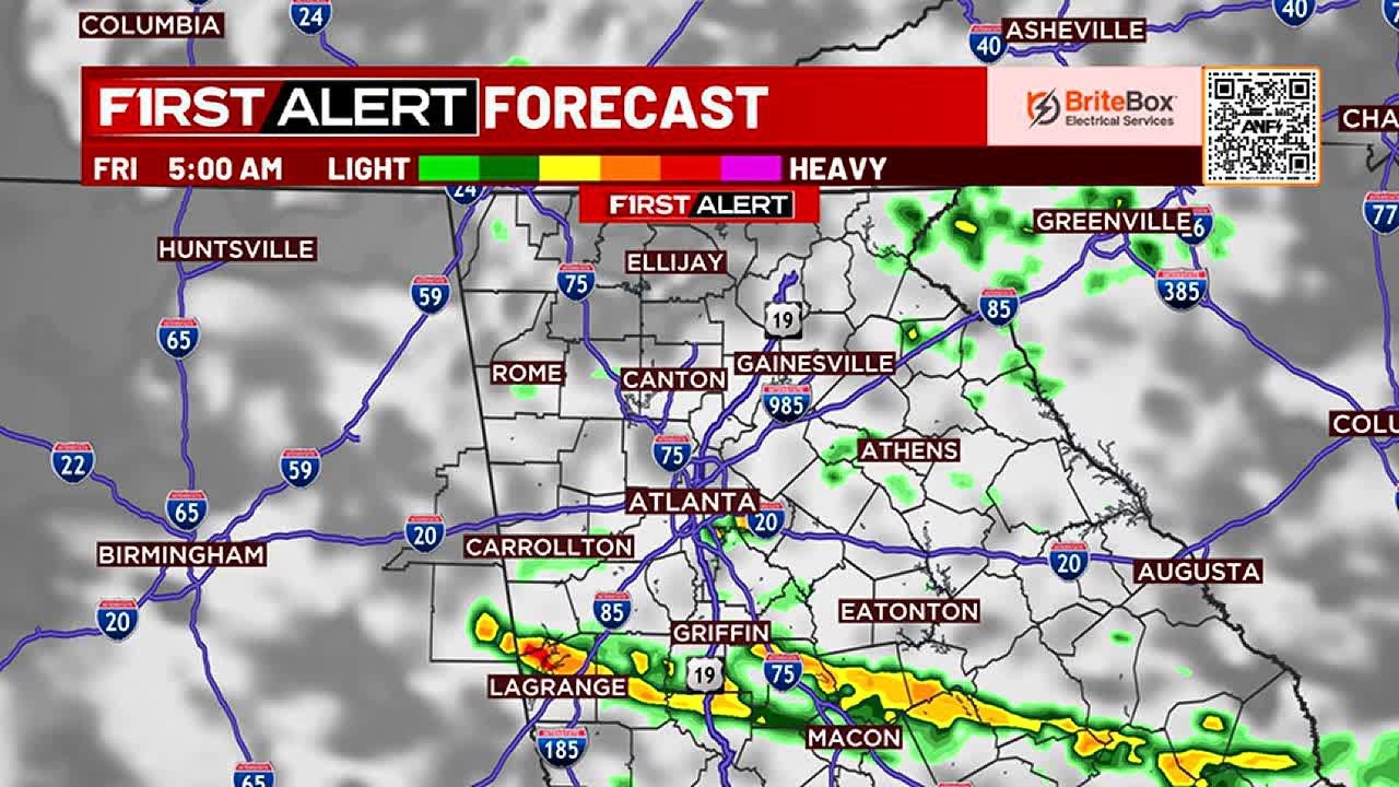 FIRST ALERT: Scattered, heavy rain showers expected Friday morning ...