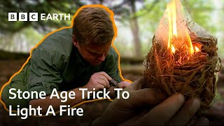 Ingenious 8,000-Year-Old Trick to Start a Fire | Ray Mears' BushCraft | BBC Earth Explore