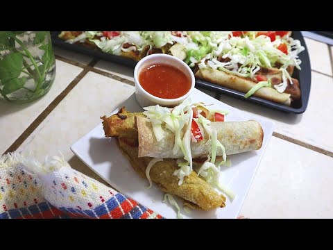 Oven Baked Taquitos | Fast and easy Recipes | Homemade tortillas & salsa