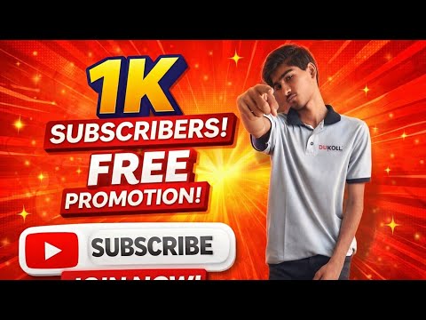 1k free promotion join now
