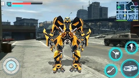 Red Robot Police / Flying Police Robot Game - Gameplay Walkthrough Part 1 All Levels Android,iOS