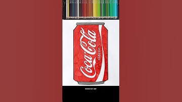 Lets draw a Coca cola #cocacola #art #drawing #watercolor #funny #viral