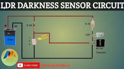 |How to make LDR Darkness Sensor Circuit DIY|How To Make Simple Automatic On/Off Circuit With BC547|