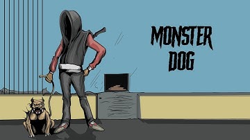 Digital Art Painting Process in Adobe Illustrator | Attack Dog speed drawing vector art