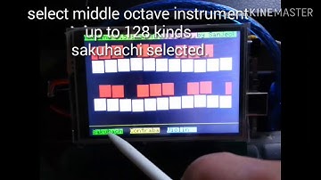 Arduino, 3.5" touch screen MIDI by Sanjeok