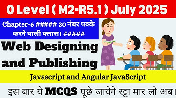 O Level (M2 R5.1) Marathon || JavaScript & AngularJS MCQs for July 2025 Exam || m2r5 mcq questions