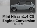 Classic Mini with a Nissan Micra K11 1.4 16v Engine conversion