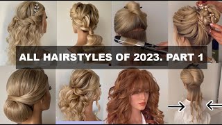 All hairstyle tutorials by Andreeva Nata 2023 Part 1