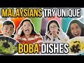 Malaysians try unique boba dishes