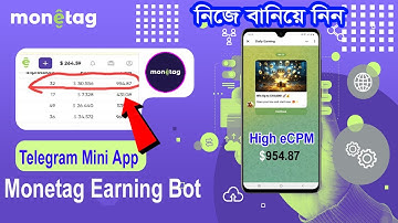 Telegram Mini App | Monetag High eCPM Trick | Monetag Earning Bot | Monetag Self Click