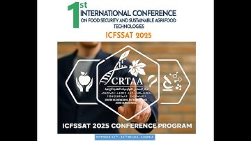 Opening 1st International Conference on Food Security and Sustainable Agri-Food Technologies ICFSSAT