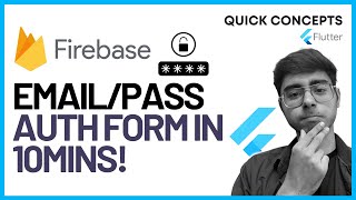 Email & Password Authentication in Flutter using Firebase | Flutter | Firebase