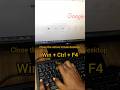 Close the active virtual desktop #tricksforwindows #computerhacks #computertips #keyboard