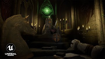 The Green Succession | English Medieval Throne Room | 3D Interior Diorama | UE5