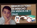 Memorizar en derecho las 7 tcnicas para aprender todo 10 veces ms rpido