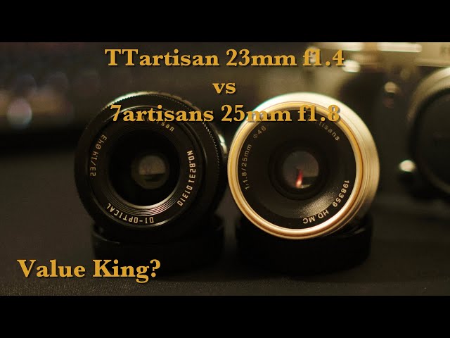TTartisan 23mm f1.4 vs 7artisans 25mm f1.8 | fujixt4 | fujixt3