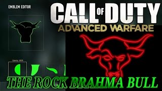 The rock brahma bull emblem. wwe ...