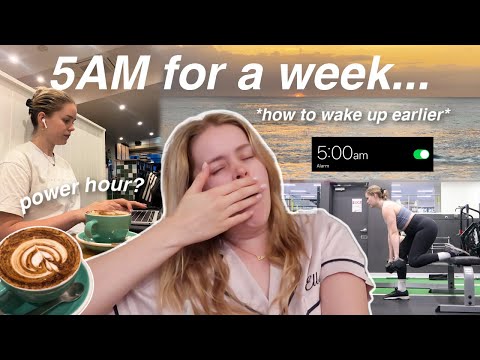 waking up at 5AM everyday for a week... *life changing challenge* was it worth it? @EllaVictoria