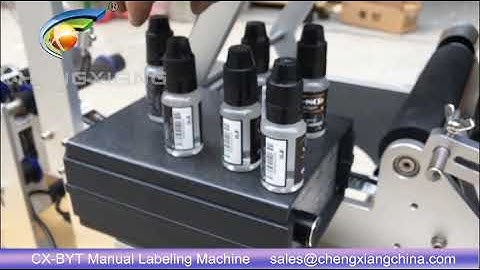CX-BYT Manual 10ml E-liquid Bottle Labeling Machine