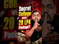 😱Secret College with 20LPA Package! #jee #jeemains #mastersunion #jee2026 #jeeexam