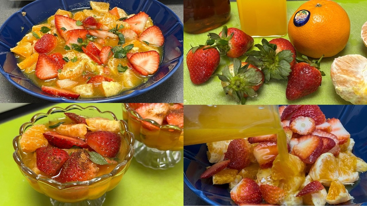 Orange & Strawberry Chaat | Sweet & Tangy Ramadan Fruit Chaat | Perfect Iftar Snack | Only 5-Minutes
