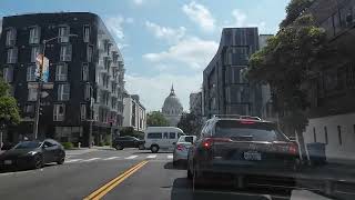Driving Through San Francisco - Outer Sunset to Polk Gulch Cruising SF w/ LoFi Music