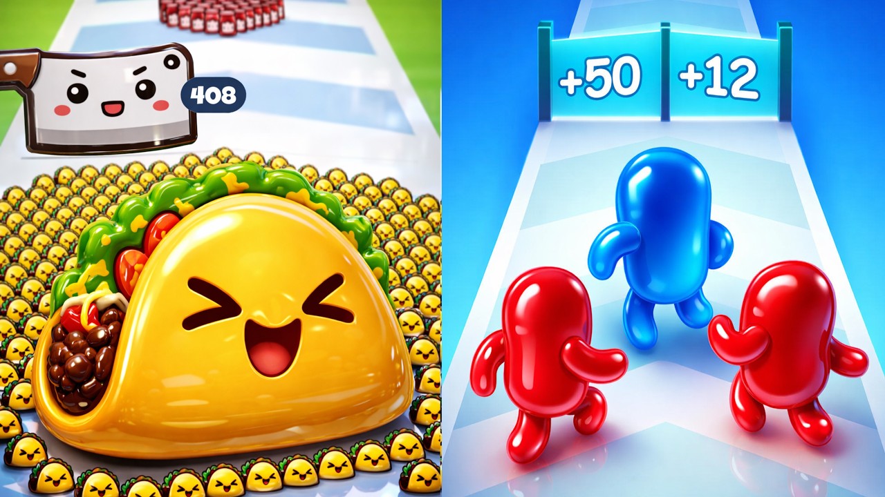 Food Run vs Join Blob Clash 3D – Relaxing Satisfying SpeedRun Gameplay