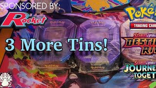 Pokemon TCG, 3 More Tins! [Low Stimulation + Relaxing Music + Rain Sounds]