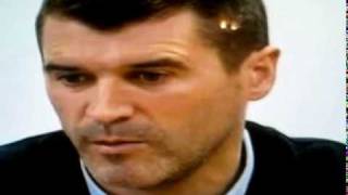 Roy Keane getting pissed off with a mobile phone