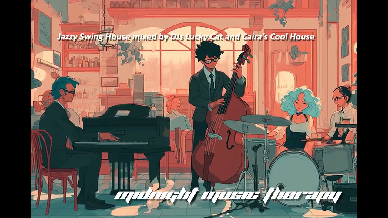 “Lofi Swing House 💫🎷 Swing beats for positive focus, study. Mix by Lucky Cat & Caira’s Cool House”