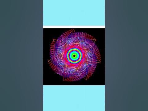Python turtle graphics code-cool cycling design. - YouTube