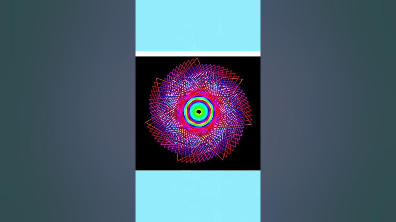 Python turtle graphics code-cool cycling design. - YouTube