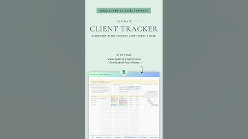 Client Tracker Google Sheets Template Excel Template CRM Invoice Tracker Task Tracker Gantt Chart