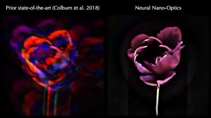 Camera the size of a salt grain captures clear, full color images |  Neural nano-optics system