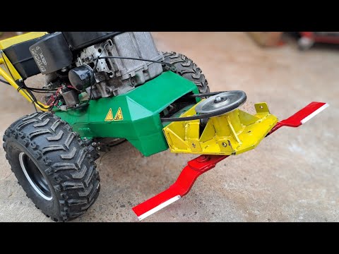 Making 14 Hp Brush Mower - using Lawn Mower parts