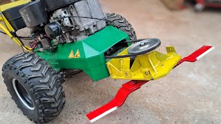 Making 14 Hp Brush Mower  using Lawn Mower parts