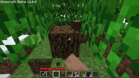 Minecraft Alpha v1.0.4 - Nostalgic Gameplay