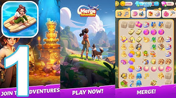 Merge Adventure: Travel Games Gameplay Walkthrough Part 1 - Tutorial (Android, iOS)